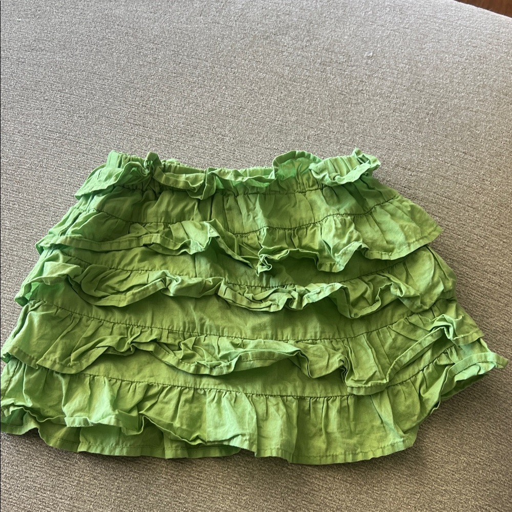 Crazy 8 Lime Green Ruffled Mini Skirt